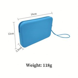 Custom Logo Candy Silicone Cosmetic <b>Makeup</b> <b>Case</b> Fashion Waterproof Portable Zipper Bag Mobile Phones Coin Purse <b>Brush</b> Pouch - Product Image 5