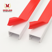 Gaine de câblage PVC moderne Misumi DECT-2516, écologique, installation visible, adhésif invisible, décorative, pour le commerce international