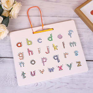 2026 tablero de dibujo magnético de doble cara superficie de escritura alfanumérica plástico ABS 31x25,5x1,2 cm Unisex EN71 certificado DIY Juguetes - Product Image 4