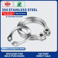 GB894.1 Anneau de retenue d'axe externe en acier inoxydable 304 DIN471 Haute élasticité Anti-corrosion M6-M30