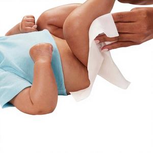 Lingettes jetables non tissées 100 % en gros pour bébés, à base d'eau, hypoallergéniques, non parfumées, 336 unités, nettoyage doux pour la peau - Product Image 1