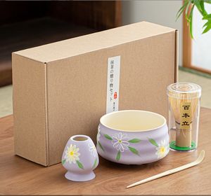 Nuevo batidor de té pintado a mano personalizado Matcha cepillo Song Dynasty TEA-making Matcha <span class=keywords><strong>whish</strong></span> and Bowl - Product Image 2