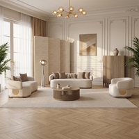 Ensemble de canapés modulaires modernes 1+1+3+3, 4 pièces, design de luxe, canapé en velours et plastique doré pour appartement, salle de sport, villa, vente en gros