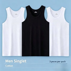 <span class=keywords><strong>Camisetas</strong></span> <span class=keywords><strong>de</strong></span> <span class=keywords><strong>Tirantes</strong></span> para Hombre, Modelo LFYF001, Tallas L-3XL, Personalizadas, <span class=keywords><strong>de</strong></span> Poliéster Elástico, para el Mercado Africano, Precio: $3.24 - Product Image 2