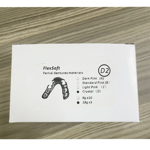 5 tubes en aluminium 18g * 5 <span class=keywords><strong>prothèse</strong></span> de fausses dents légère laboratoire <span class=keywords><strong>dentaire</strong></span> Flexible Flexsoft prothèses partielles matériaux de base - Product Image 1