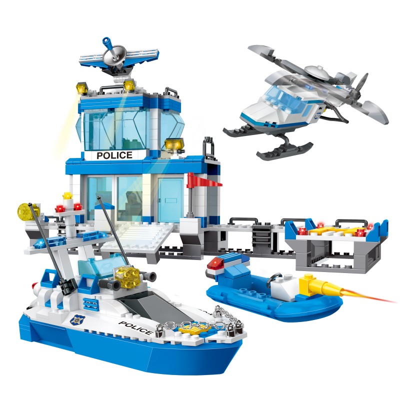 Building Blocks Police Station Kids' City Playsets