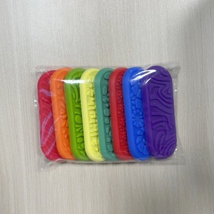 Cross-border New Fidget Toys for Children 0-6 Years Sensory Stone Stress-Relief Toy Soft Silicone Textured Worry Stone Logo - Product Image 4