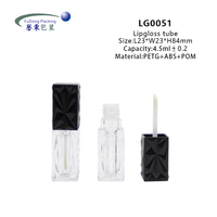 Vente en gros 4.5ml Base de brillant à lèvres transparente avec emballage personnalisé Tubes de baume à lèvres vides avec bouchon à vis Tubes de brillant à lèvres avec logo personnalisé