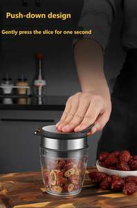 Mini-coupe-fruits portable en acier inoxydable pour la vente en gros – Facile à transporter et à nettoyer – Idéal pour bananes, raisins, champignons et autres légumes - Product Image 3