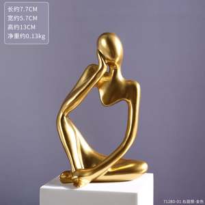 Mini Abstract Portrait Character Ornaments Creative <b>Art</b> <b>Deco</b> Style Resin Crafts Antique Weathering <b>Bar</b> Mitzvah Home Living Room - Product Image 6