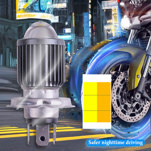 ไฟหน้ามอเตอร์ไซค์ LED สีเหลืองขาวสองสี รุ่น MOTOR033 แบบฟิชอาย สำหรับรถมอเตอร์ไซค์  ลดราคาพิเศษข้ามพรมแดน - Product Image 2