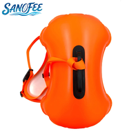 Bouée de natation en eau libre haute visibilité 10L-Flotteur de remorquage de sécurité gonflable pour la protection des nageurs dans la mer du lac et l'océan