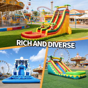 Tobogán Acuático Inflable Tropical de PVC de Grado Comercial para Exteriores, de 22 pies, para Niños y Adultos, para Parques de Aventuras, con 2 Años de Garantía - Product Image 5