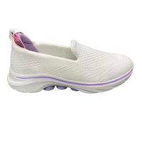Chaussures plates minimalistes pour femmes, chaussures modernes à la mode avec empeigne en PU et tissu et semelle extérieure en EVA, chaussures confortables