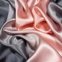 Tissu en Soie Crêpe Satinée Unie de Grade 6A Chinois en Gros, 100% Pure Soie de Mûrier