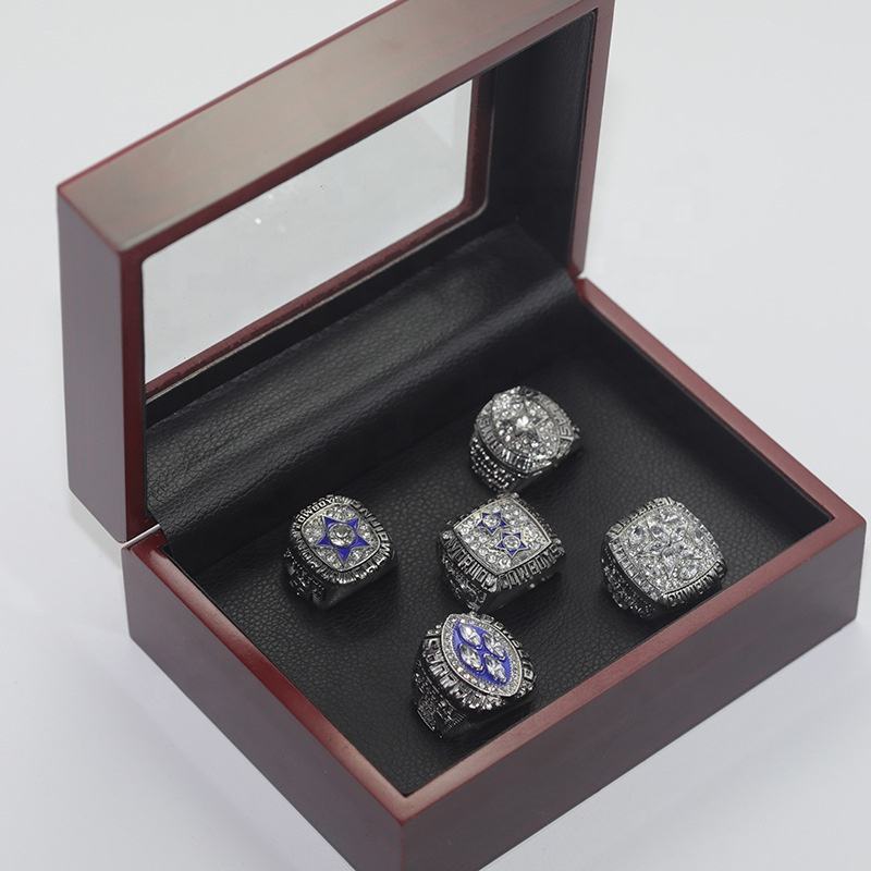 Dallas Cowboys Rugby Football Championship Ring Set 1971-1995