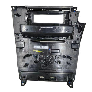 Citroen Peugeot Air Conditioning Panel 9806308377 Beige 98051342ZD <b>Black</b> Center <b>Console</b> Manual Small Screen - Product Image 4