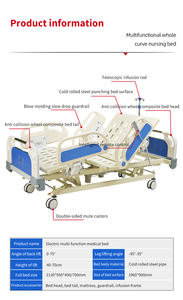 최적의 가격 ICU 의료용 침대 (매트리스 포함)-가정용/병원 용 도매 전기/수동 환자 침대-맞춤형 OEM 서비스 - Product Image 4