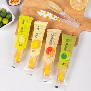 Meilleures ventes OEM de cuillères à miel fruitées et portables saveur citron boissons aliments santé pour enfants emballés dans un sac - Product Image 1