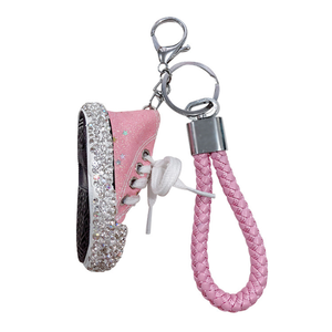 Porte-clés créatif en forme de <span class=keywords><strong>mini</strong></span>-chaussures en toile incrustées de diamants, pendentif pour sac à dos, nouveauté <span class=keywords><strong>TP</strong></span>-220073, vente chaude - Product Image 1