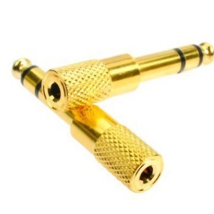 Adaptador de audio de 6,5 mm a 3,5 mm, conector chapado en oro para conversión de amplificador de micrófono - Product Image 3