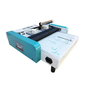 A3 large format saddle stitch electric stapler stapling and folding all-in-one book folding binding machine for office