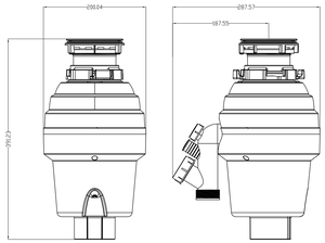 Điện nhà bếp chìm chất thải thực phẩm Shredder liên tục thức ăn Xử Lý Rác Thải cho hộ gia đình chất thải disposers nhà bếp chất thải giải phóng mặt bằng - Product Image 4