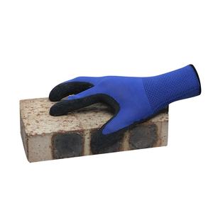 Fábrica de China, venta al por mayor, nailon antideslizante, seguridad, arrugas, látex, trabajo, seguridad, látex, guantes de construcción - Product Image 6