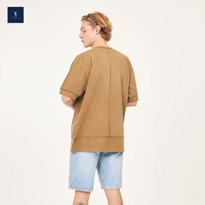 เสื้อยืดคอกลมลำลองสำหรับผู้ชาย, เสื้อยืดแฟชั่นโอเวอร์ไซส์ผ้าฝ้าย100% ระบายอากาศเป็นมิตรกับสิ่งแวดล้อม - Product Image 2