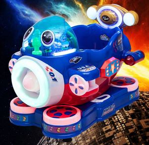 Máquina de Juegos Infantiles Operada con Monedas, Thunder Aircraft, Coche Eléctrico Balancín con MP3 - Product Image 6