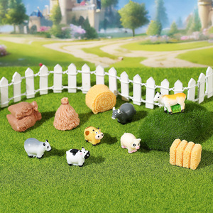Juguetes de animales de granja Wenwen, mini modelos de resina para juegos de simulación, educación temprana - Product Image 1