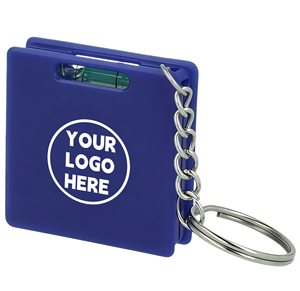 Bulk Square Tape Measure Keychain with Spirit Level Indicator Portable Pocket Measuring Tape Key Ring Multi Tool Unit - Product Image 2
