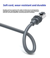 Kabel USB Pengganti Starlink Gen3 V3 Grosir Cina, Tembaga Murni PVC Tahan Air Luar Ruangan Jalinan Nilon Earphone 12 Bulan