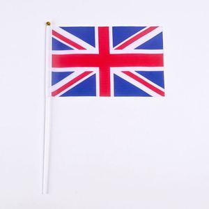 ธงมือถือแบบกำหนดเอง ขนาด 10x15 ซม. 14x21 ซม. พร้อมเสาพลาสติก ธงชาติอังกฤษขนาดเล็กสำหรับแฟนๆ - Product Image 6