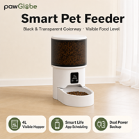 Distributeur automatique intelligent de nourriture pour animaux de compagnie pour chats et chiens d'intérieur, utilisation domestique, OEM, ODM, marque privée, vente en gros, vente au détail, fournitures pour animaux de compagnie PawGlobe