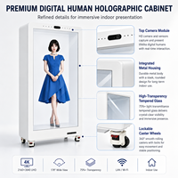 Holobox Interactivo de 86 Pulgadas, Vitrina Transparente para Publicidad en Interiores, Wifi, Pantalla Táctil LCD 4K, Caja de Hologramas 3D de Tamaño Humano