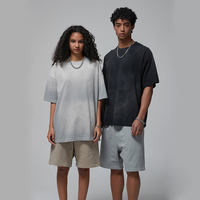 T-shirts épais 250 GSM Marron 100% Coton Respirants Vierge Oversize Personnalisables Streetwear Logo Homme