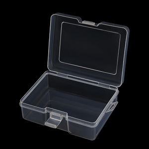 Transparent Rectangular Pp Plastic Storage <b>Box</b> With Integrated <b>Lock</b> Desktop Organizer Jewelry Storage Container 1 Capacity - Product Image 4