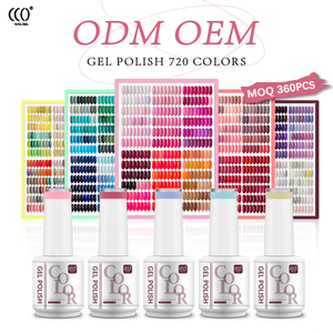 OEM&ODM CCO Ecológico 1kg a Granel Etiqueta Privada Gel de Color UV Esmalte de Uñas de Larga Duración Estilo Francés con Lámpara LED Libre de HEMA - Product Image 1