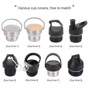 Custom Fashionable Stainless Steel Tumbler with Multi-Cover <b>Large</b> Caliber Insulated <b>Cup</b> with Handle for Outdoor Sports - Product Image 3