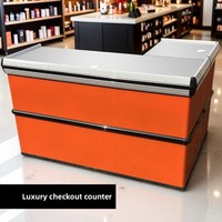 Caisse enregistreuse orange pour les magasins de proximité et les snack-bars, armoire en acier métallique orange, chaîne Yiming Youming populaire