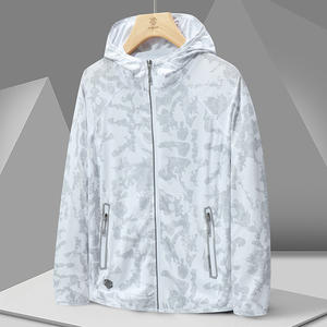 Ropa de protección solar de seda helada para exteriores, protección UV de verano para mujer, nuevo grupo transpirable fino, compra logotipo personalizado, piel suave para hombres - Product Image 2