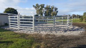 20Panel+1Gate <strong>Heavy</strong> <strong>Duty</strong> Livestock Yard <strong>Fence</strong> <strong>Horse</strong> Round Yard Panel - Product Image 6