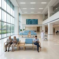 Bancs de salle d'attente d'hôpital connectés 2, 3 ou 4 places avec table d'appoint, structure en acier inoxydable, sièges médicaux antimicrobiens – Fournisseur