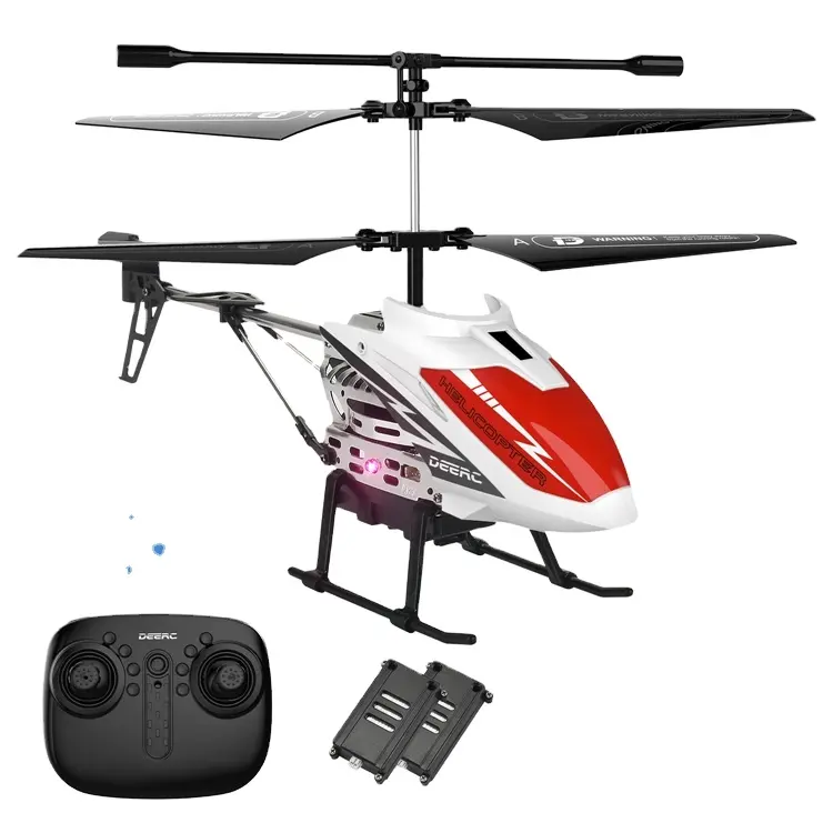 थोक DEERC DE51 2.4GHz रिमोट कंट्रोल ऊंचाई पकड़ हेलीकाप्टर Gyro इनडोर उड़ान खिलौना वाहन के साथ बच्चों के लिए आर सी हेलीकाप्टर