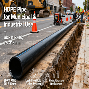 Tubo HDPE 160mm PE100 SDR11 Classe 15 in Rotolo, Tubi in Polietilene per Irrigazione e Fornitura d'Acqua - Product Image 6