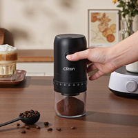 Ensemble cafetière électrique : Moka, moulin à café, plaque chauffante, distributeur, filtres, tasses – Kit cadeau pour la préparation d'espresso à domicile – Noir et blanc