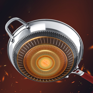 Chảo rán trứng cá bằng thép không gỉ 316 hai lớp tổ ong 2.3mm, hai mặt chống dính, cảm ứng nhanh, có nắp, thương hiệu tùy chỉnh - Product Image 2