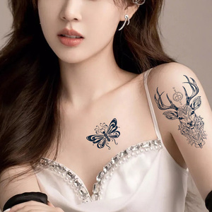 Autocollant de <span class=keywords><strong>tatouage</strong></span> temporaire semi permanent motif mignon tigre lion cerf <span class=keywords><strong>tortue</strong></span> requin lapin herba jus Jaguas autocollants de <span class=keywords><strong>tatouage</strong></span> - Product Image 5