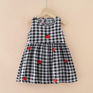 2-7 Tahun Bayi Perempuan Tanpa Lengan Bunga Gaun Pakaian Anak-anak Gadis Musim Panas Putri Gaun Pesta Pakaian - Product Image 3